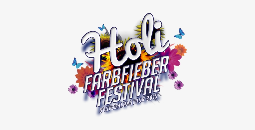 Holi Farbfieber Festival Logo - Graphic Design, transparent png download