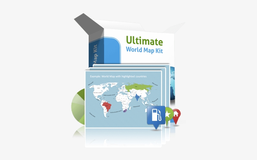 Questions About Ultimate World Map Kit - World Map, transparent png download