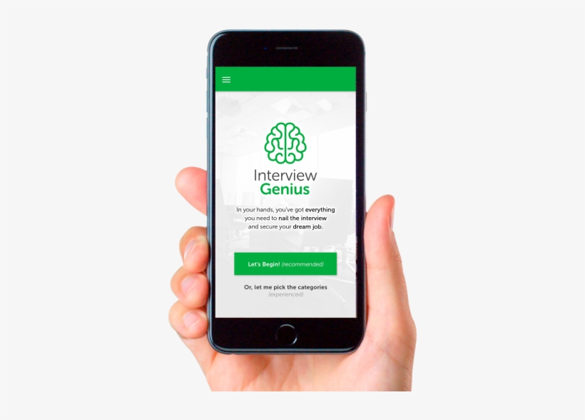 An Interview Prep App That Gives You An Advantage - Iphone, transparent png download