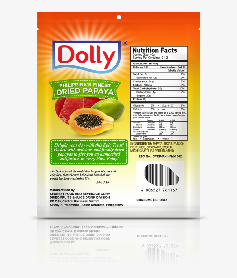 Dried Papaya - 100g, transparent png download