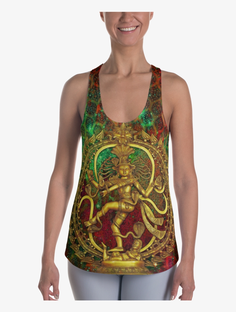 Women's Limited Edition Sublimation Tank Top - Dancing Shiva Pendant, Nataraja Necklace, Statue Of, transparent png download
