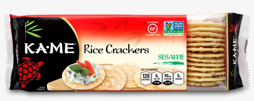 Ka'me Rice Crackers - Sesame - 3.5 Oz., transparent png download