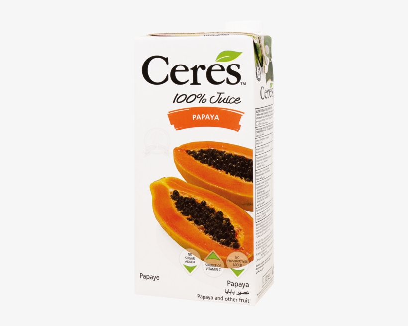 Pear Juice , Papaya Purée (13%), Apple Juice (6%), - Ceres Apple Juice 200ml, transparent png download