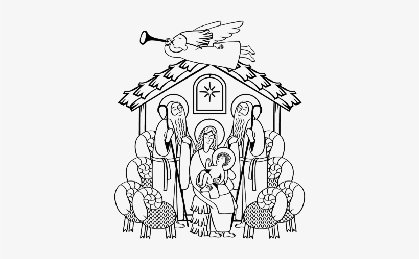 Naissance De Jésus Dessin, transparent png download