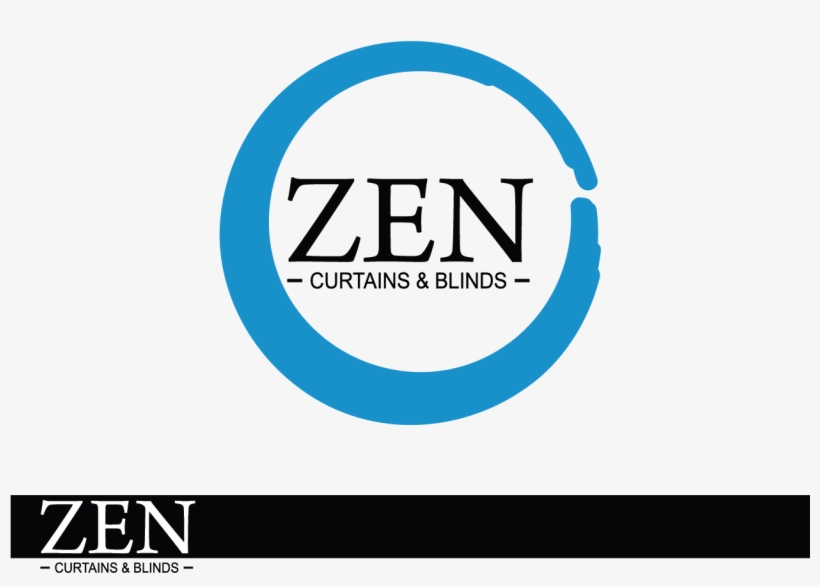 Logo Design By Smdhicks For Zen Curtains & Blinds - Circle, transparent png download
