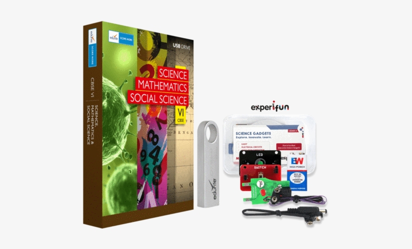 Super Learning Kit - Edurite Cbse Class 6 Science, Mathematics And Social, transparent png download