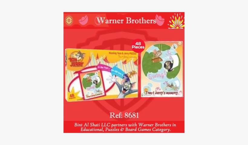 Wb Puz Tom & Jerry Std 48 Pcs - Tea Corner, transparent png download