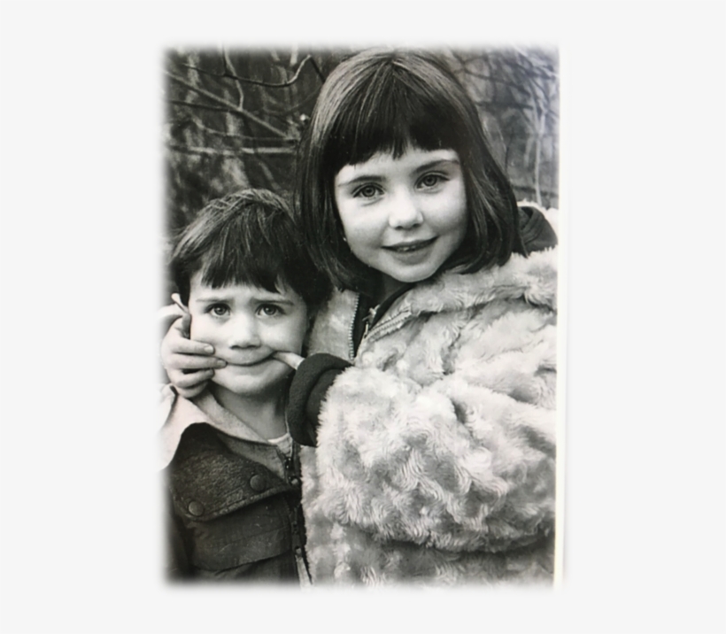 What About The Siblings - Brother And Sister Pic Black And White, transparent png download
