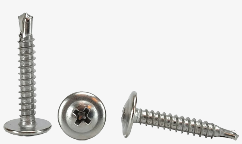 #8 X 1" Wafer Head Philips Self Drilling Tek Screws, - Chenango Supply #10 X 3/4" Stainless Wafer Head Philips, transparent png download