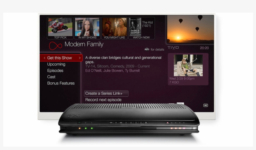 Our Mighty Tivo® Box Gives You Tv That Matters To You - Netbook, transparent png download