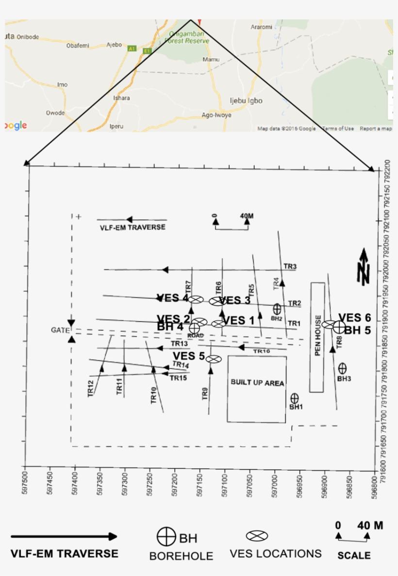 The Google Map Of Ibosogboro Showing The Study Site - Diagram, transparent png download