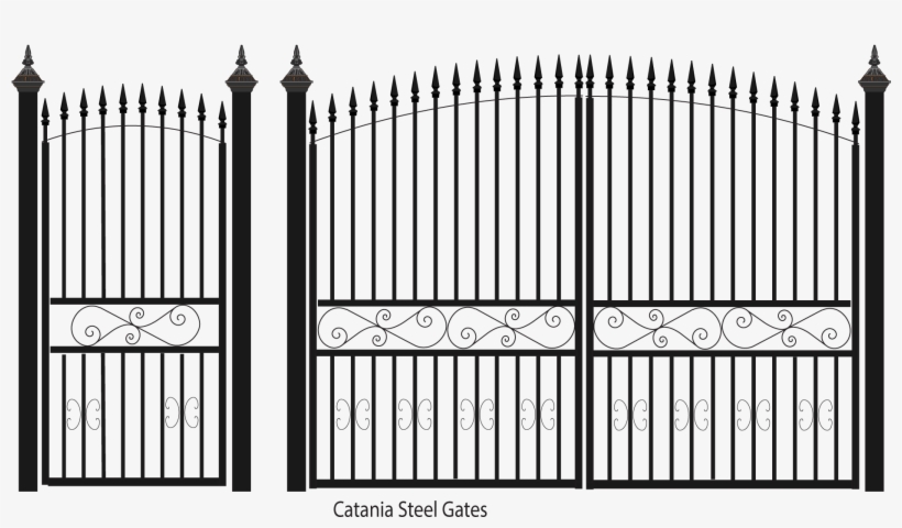 Catania, Fences, Gates, Picket Fences, Gate - White House, transparent png download