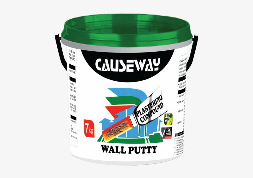 Causeway Plastering Compound Wall Putty Image - Bucket, transparent png download