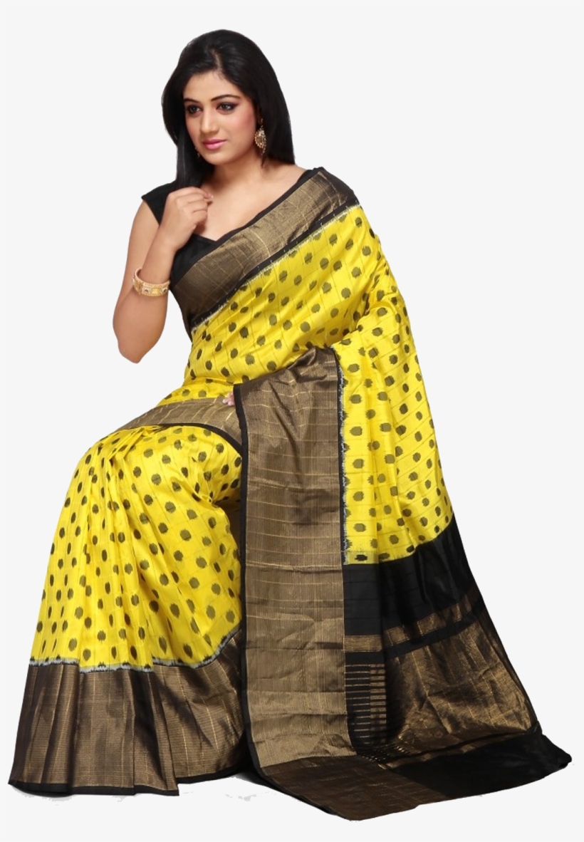 Pochampally Ikat Cotton Sarees, transparent png download