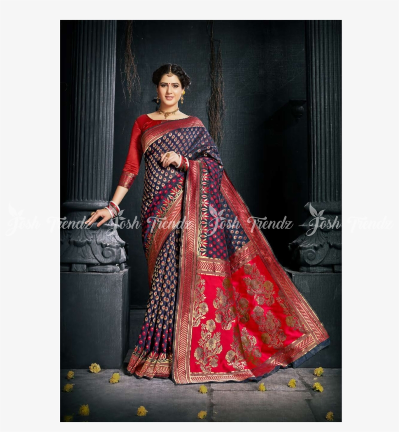 Silk Saree Png, transparent png download