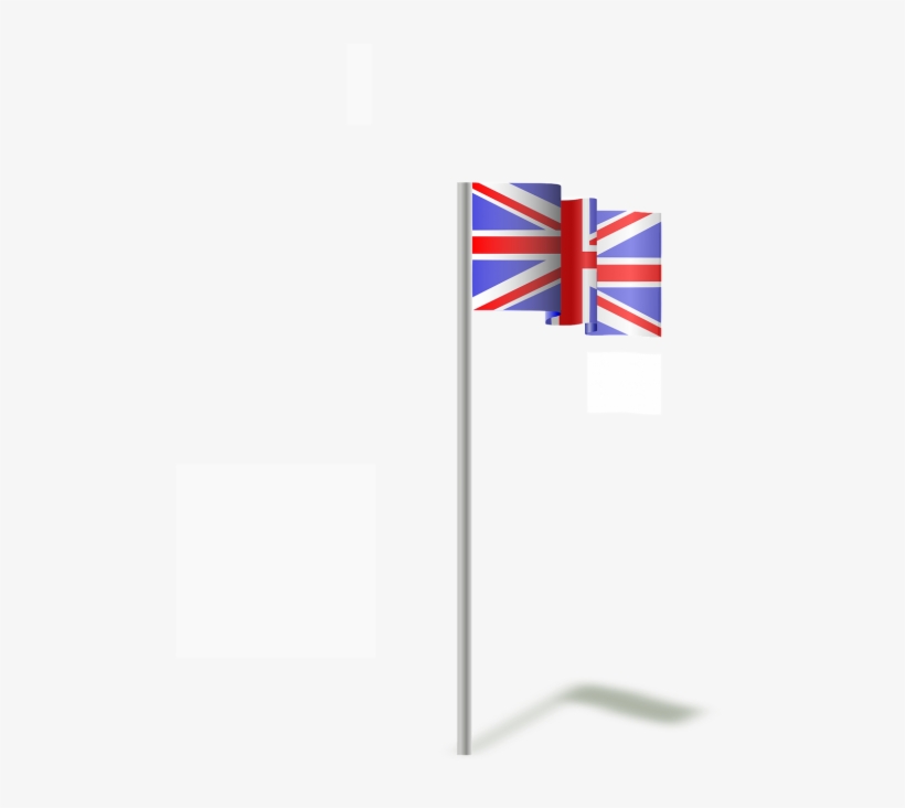 Flag Of The United Kingdom In The Wind Svg Clip Arts, transparent png download