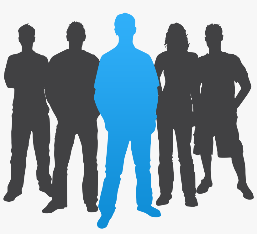 Group Of People Silhouette, transparent png download
