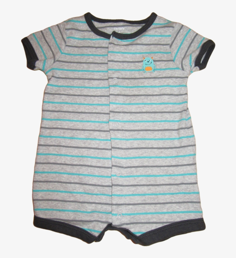Baby Boys 6 Months Carters Monster Romper - Child, transparent png download