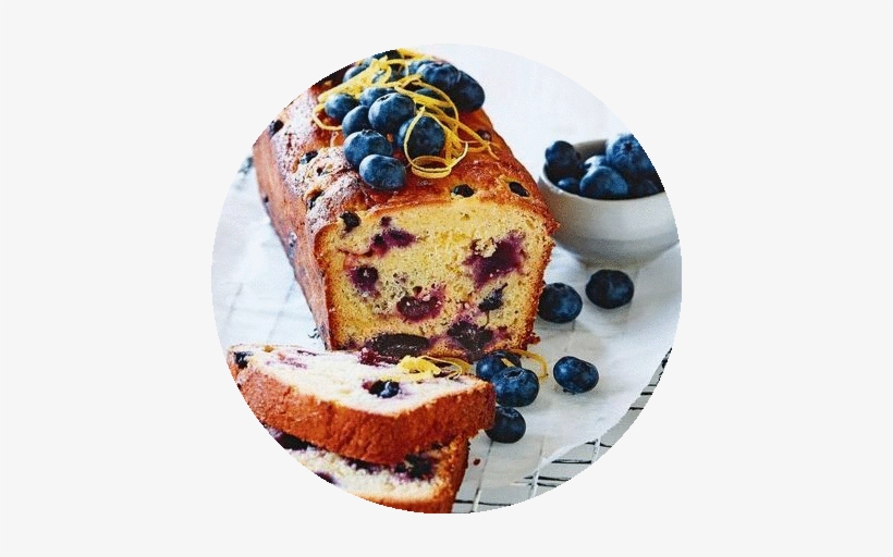 Blueberry Loaf Pic - Blueberry And Lemon Curd Yoghurt Cake, transparent png download