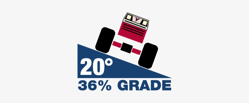 Ventrac 4500 Tractor 20% Slope - Shift From Degree To Percentage To Slope, transparent png download