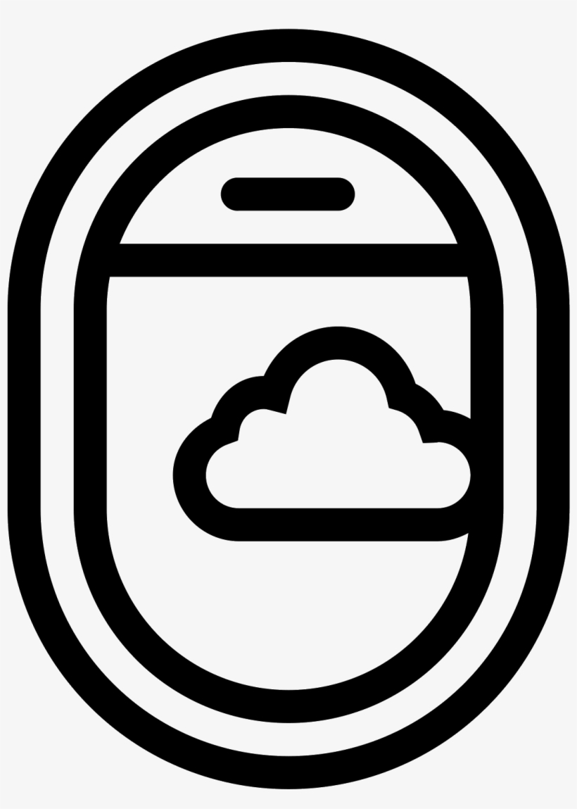 Janela Do Avião Aberta Icon - Airplane Window Icon, transparent png download