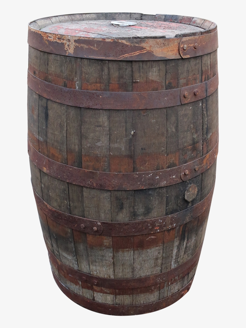 Full Whiskey Barrel Planter - Barrel, transparent png download