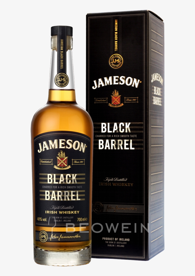 Jameson Black Barrel 0,7 L - Jameson Black Barrel Blended Irish Whiskey 70cl, transparent png download