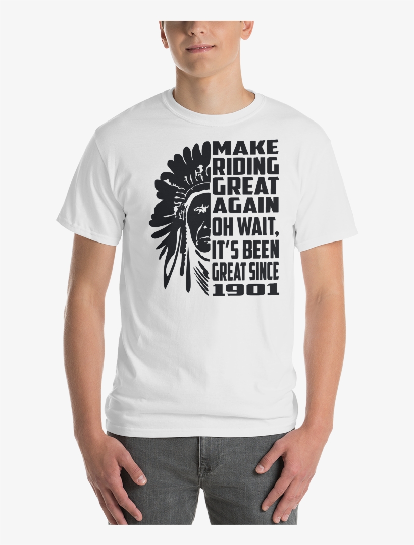 Indian Motorcycle 1901 Short Sleeve T Shirt - T-shirt, transparent png download