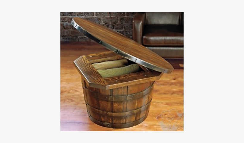 Whiskey Barrel Table - Whiskey Barrel Craft Ideas, transparent png download