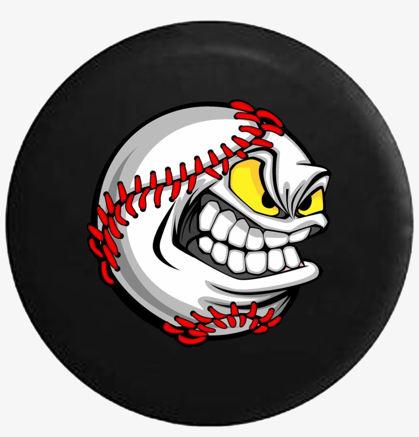 Cartoon Baseball Sports Rv Camper Spare Tire Cover-35 - Baseball Ball Vector, transparent png download