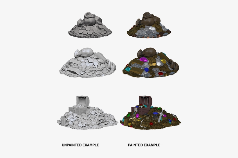 Wizkids Deep Cuts Unpainted Miniatures - Wizkids Deep Cuts Treasure Piles, transparent png download