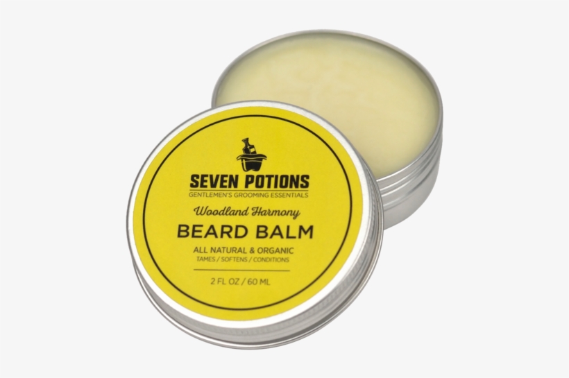 Beard Balm Conditioniner - Seven Potions Beard Balm 2 Oz. 100% Natural, Organic, transparent png download