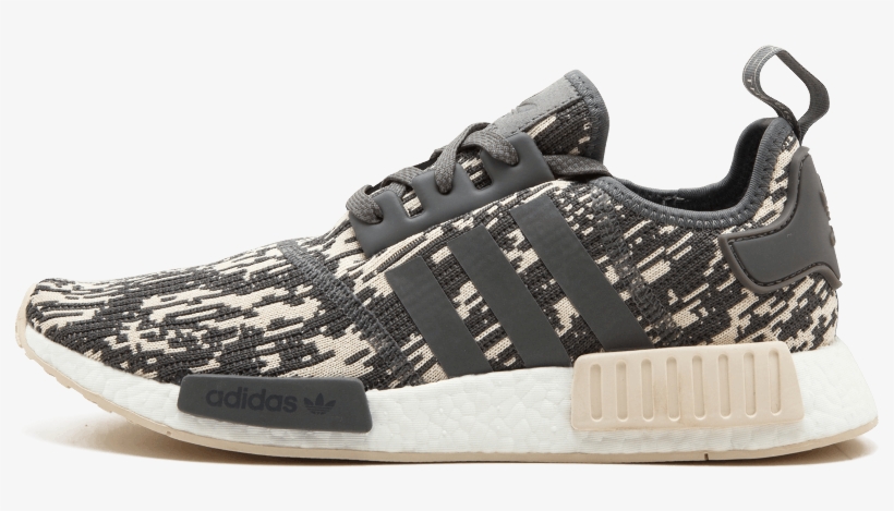 Adidas Nmd R1 12 Shoes Core Grey / Core Beige Cq0858, transparent png download