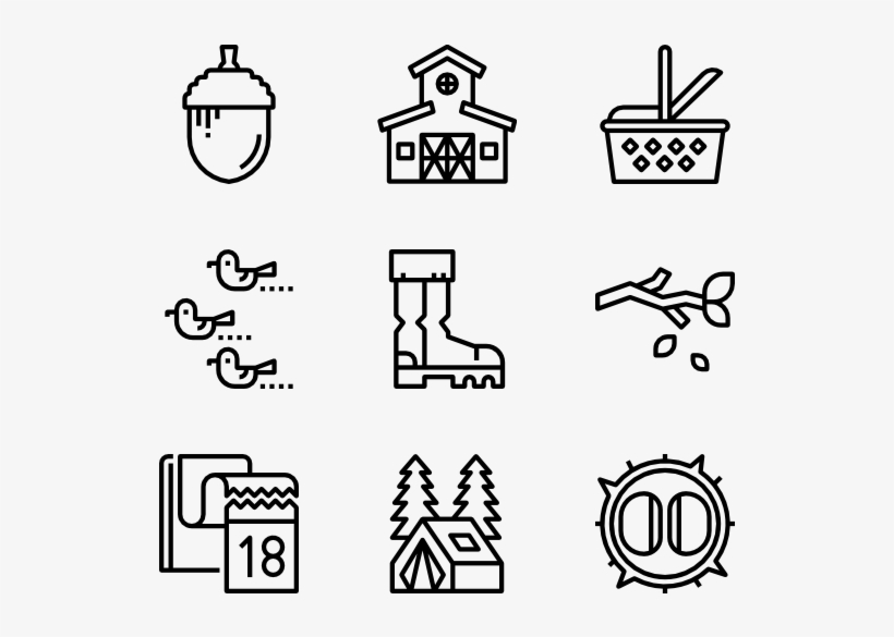 Autumn - Hotel Line Icon Free, transparent png download