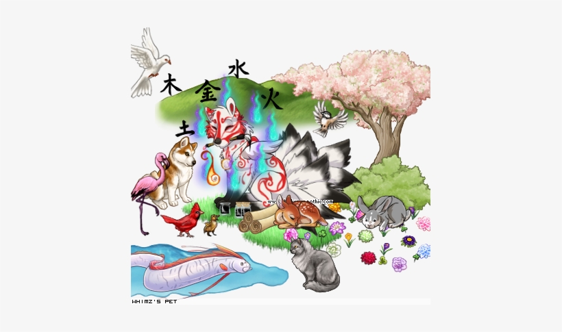 "ōkami Amaterasu" By Whimz - Cartoon, transparent png download