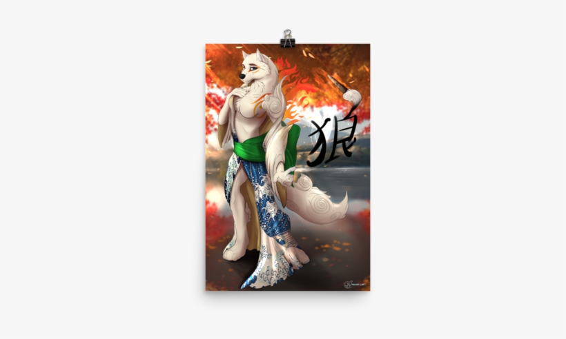 Amaterasu's Kimono Poster - Poster, transparent png download