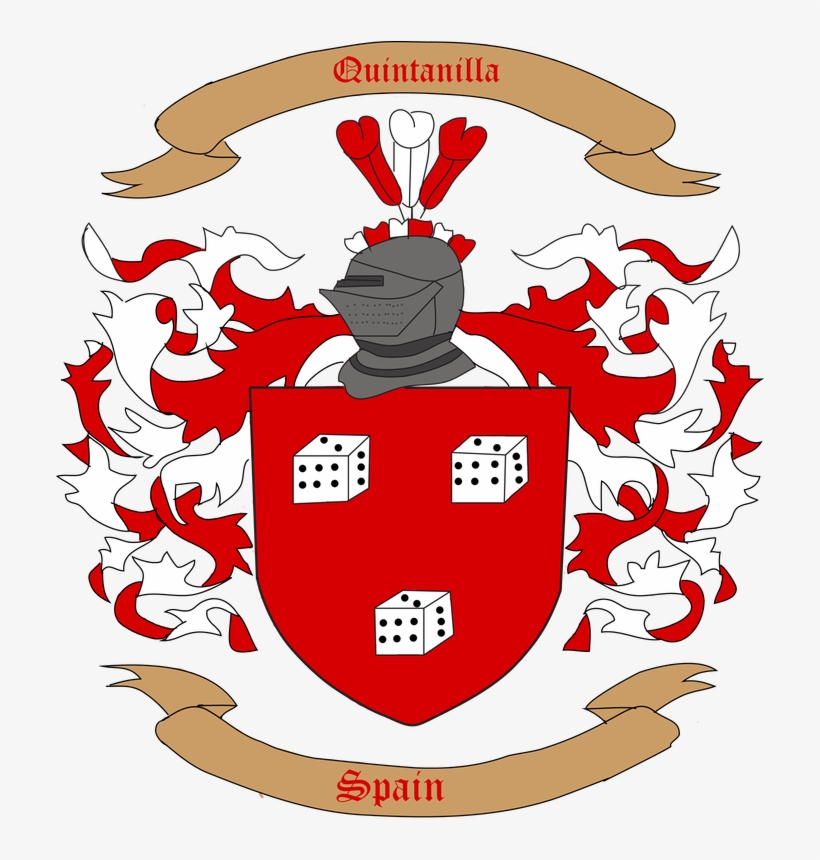 The Crest Originates In Spain, Which Is Why It's Red - Greek Family Coat Of Arms, transparent png download