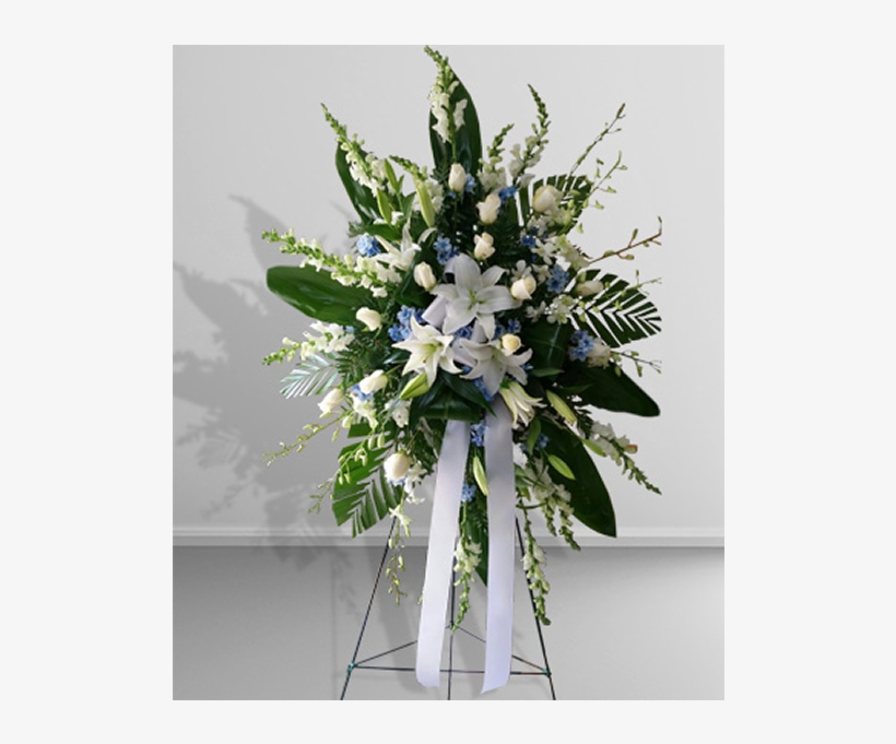 Blue & White Easel - Bedford Floral Shoppe, transparent png download