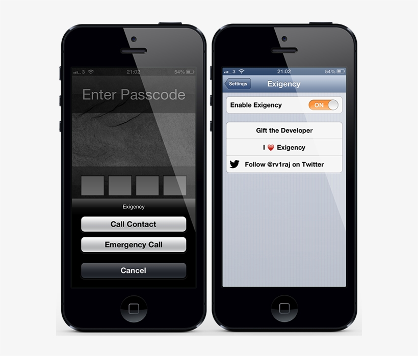 With Passcode And Exigency Active, Tapping The Emergency - Ios 5 Maps App, transparent png download