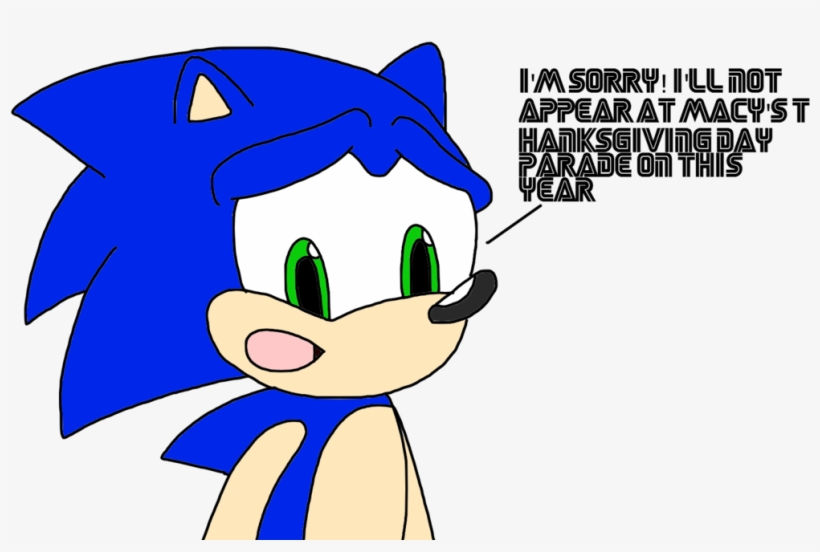 Sonic Will Be Not On Macy's Thanksgiving Day By Marcospower1996 - Cartoon, transparent png download