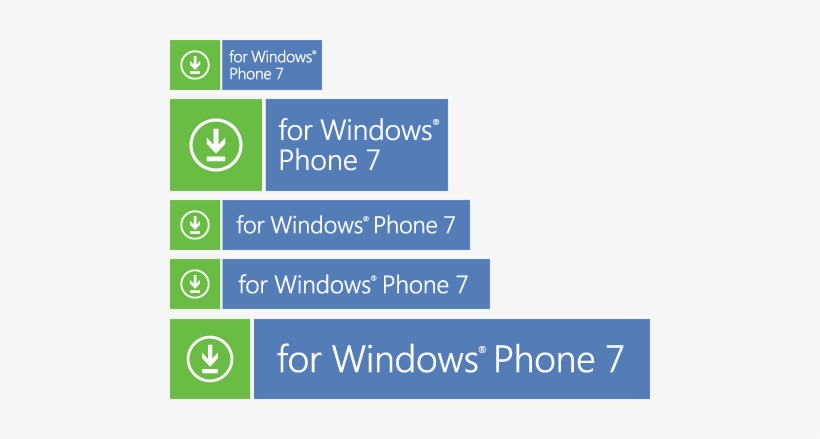 Wp7downloadbuttons - Download For Windows Button, transparent png download