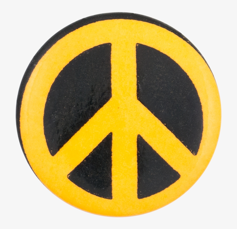 Peace Sign Black And Orange - Museum, transparent png download