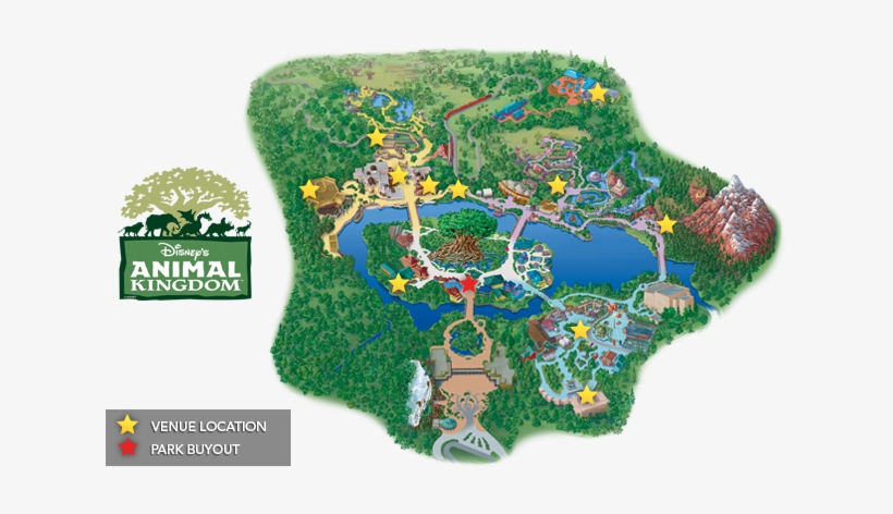 Disney Kilimanjaro Safari Map, transparent png download