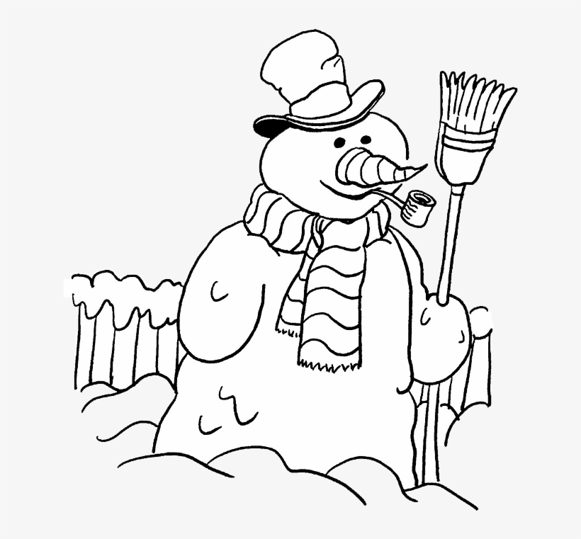 Clip Art Royalty Free Download Snowman With Coloring - School, transparent png download