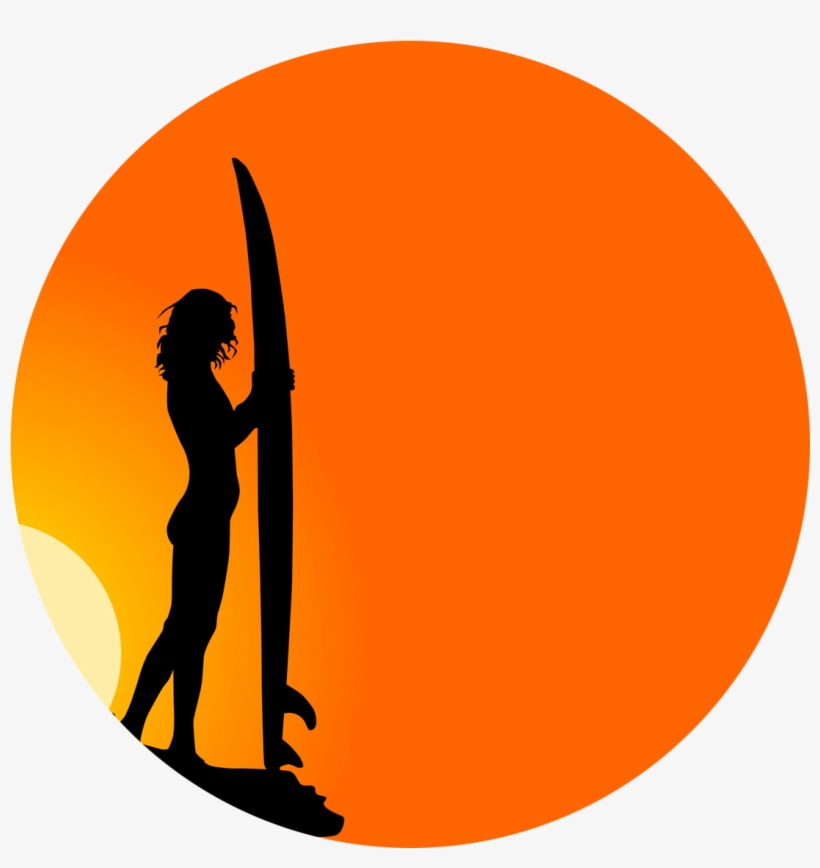 Billabong Womens Review For Swim, Clothing, Accessories, - Surfer Silhouette, transparent png download