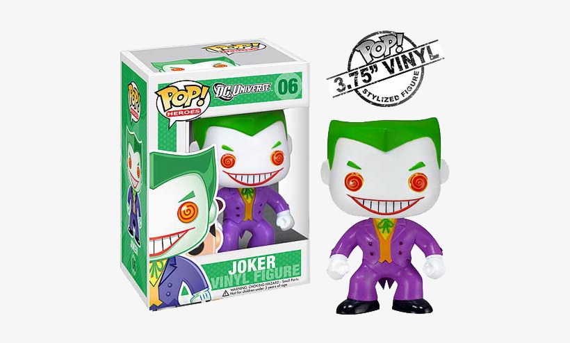 Dc - The Joker - Funko Joker Pop Heroes, transparent png download