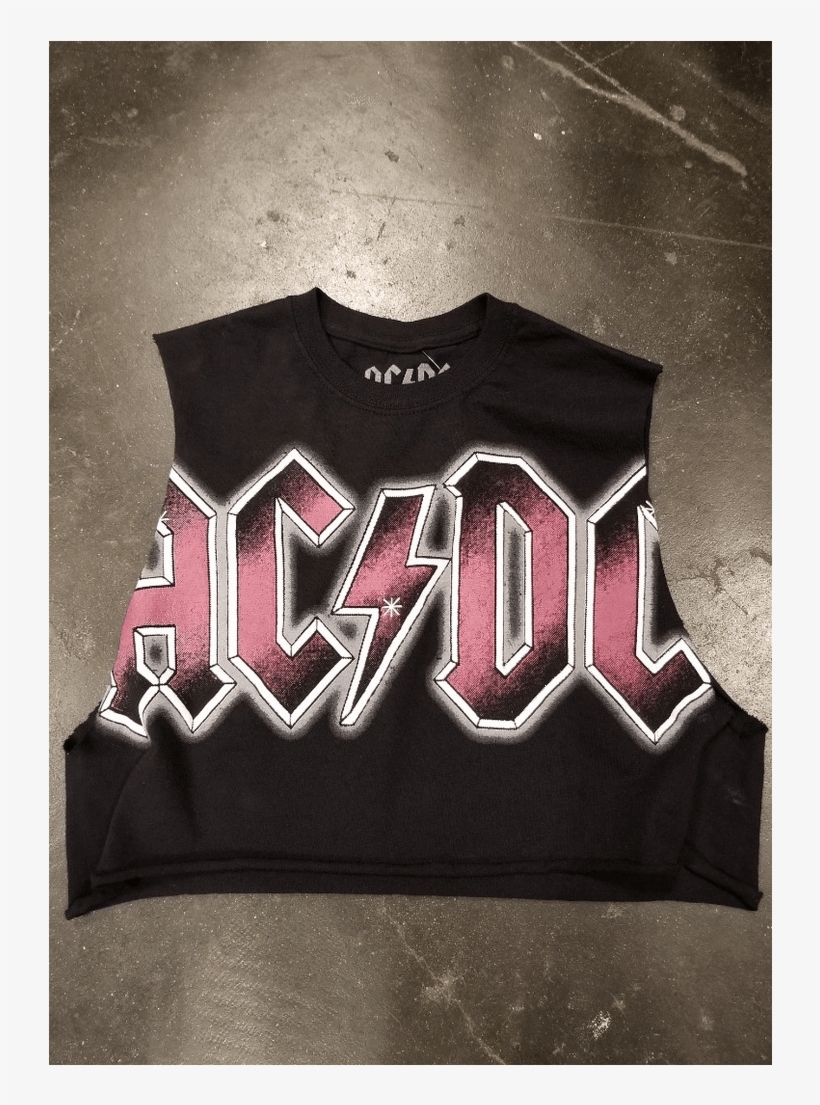 Ac Dc Crop Tank Active Shirt Transparent Png 1024x1024 Free Download On Nicepng