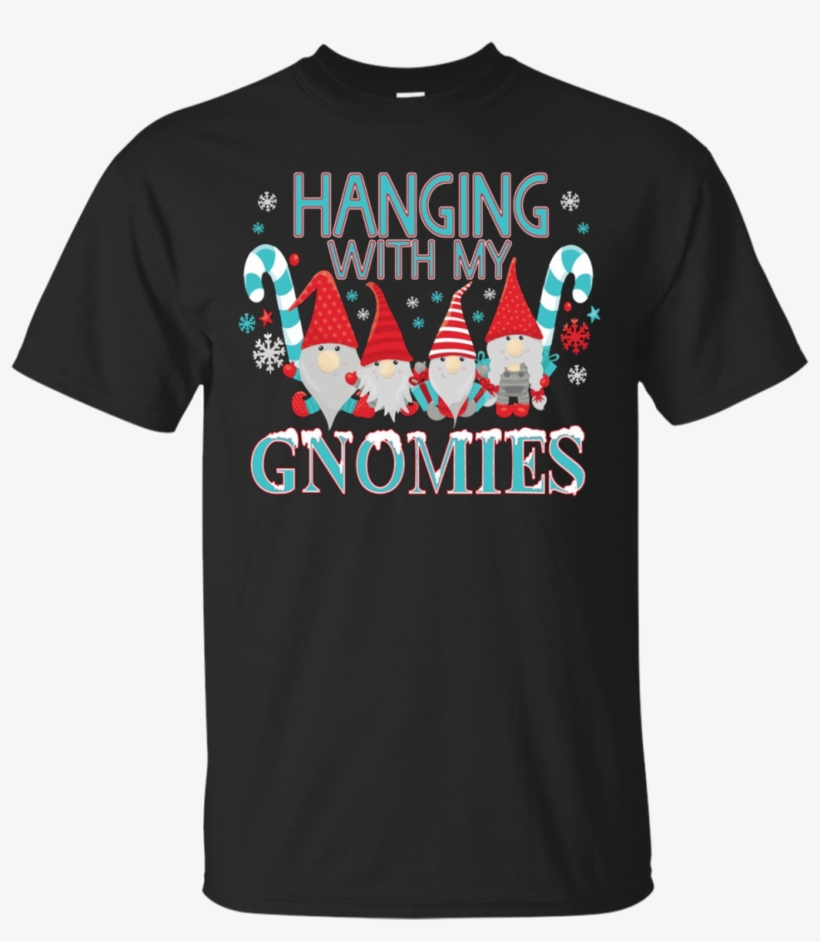 Funny Christmas Garden Gnome T-shirt Hanging With My - My Resting Grinch Face, transparent png download