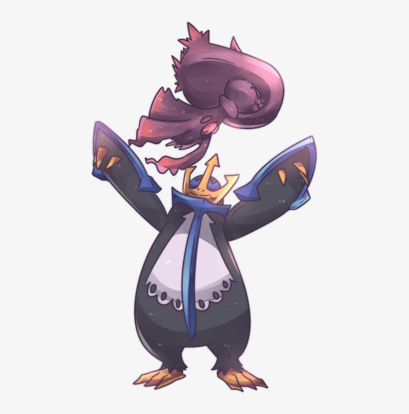 Mismagius And Empoleon Nerd, Goals, Water, Catch Em - Pokémon Empoleon Fanart, transparent png download