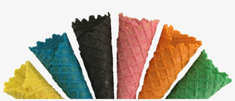 Discover Our Range Of Coloured Ice Cream Cones - Cornet, transparent png download